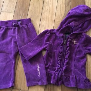 Calvin Klein Infant Velour Track Suit